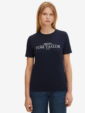 Tom Tailor Denim Oversize Rib Tee T-Shirt Femme 