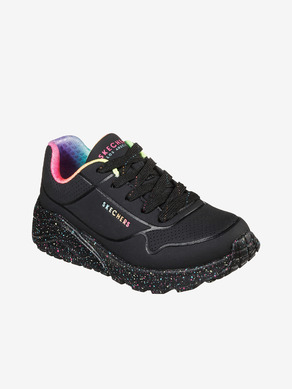 Skechers Uno Lite Rainbow Speckle Kids Sneakers