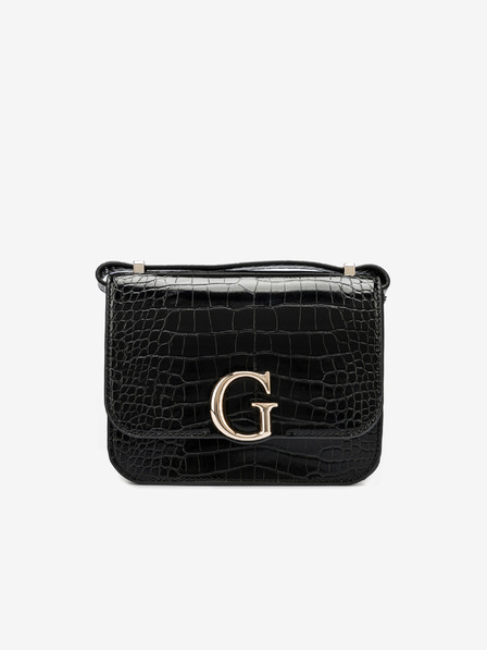 Guess Classique Small Box Bag Purse Satchel Sac Signature Black - Guess bag  - | Fash Brands