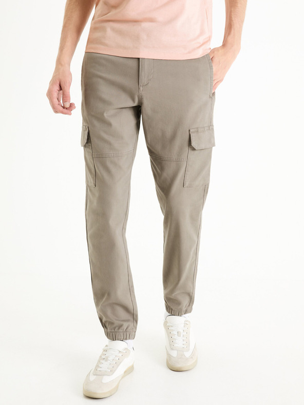 CELIO Mens Slim Cargo Trousers W40 L34 Brown Cotton | Vintage & Second-Hand  Clothing Online | Thrift Shop