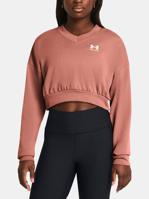 Under Armour Rival Terry crew neck sweatshirt NWT womens plus 2X pink