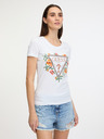 Guess Triangle Flowers T-shirt