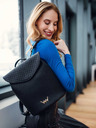 Vuch Linton Diamond Black Backpack