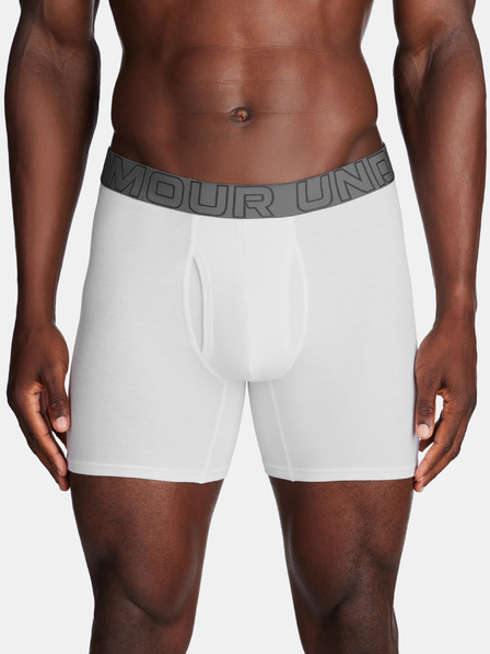 Under Armour UA Performance Cotton 6in Boxers 3 Piece
