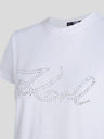 Karl Lagerfeld Rhinestone Logo T-shirt