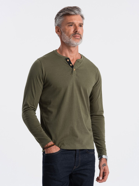 Ombre Clothing Henley T-shirt