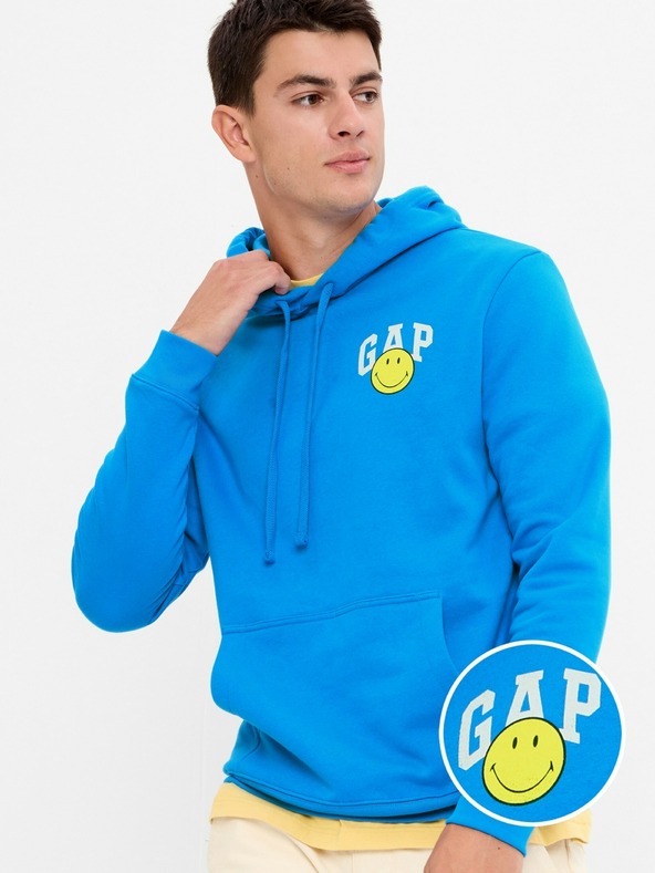 Hot Gap Smiley Fleece Pullover