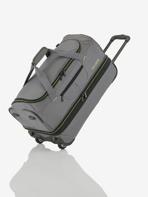 Travelite Basics Wheeled duffle S - šedo-zelená bag