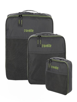 Travelite Packing Cubes S,M,L Anthracite Set