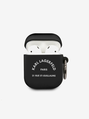 Karl Lagerfeld AirPods 1/2 Black Case