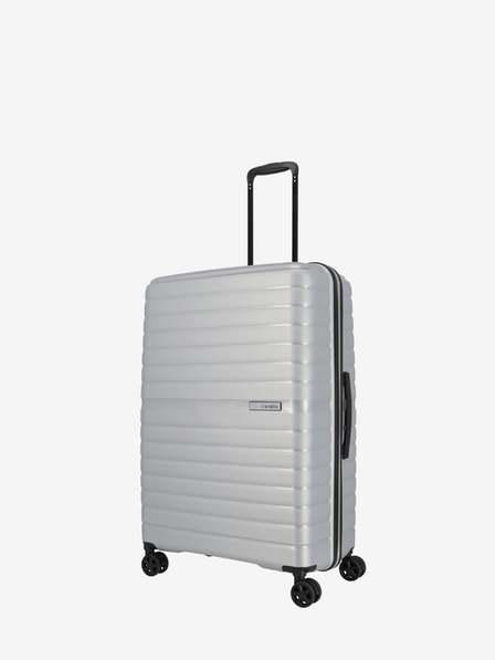 Travelite Trient L Silver Suitcase