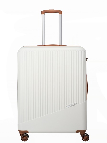 Travelite Bali L White/Cognac Suitcase