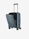 Travelite Air Base 4w S Front pocket Ice blue Suitcase