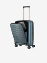 Travelite Air Base 4w S Front pocket Ice blue Suitcase