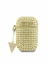 Guess Rhinestones Triangle Metal Logo AirPods 1/2 Gold Case