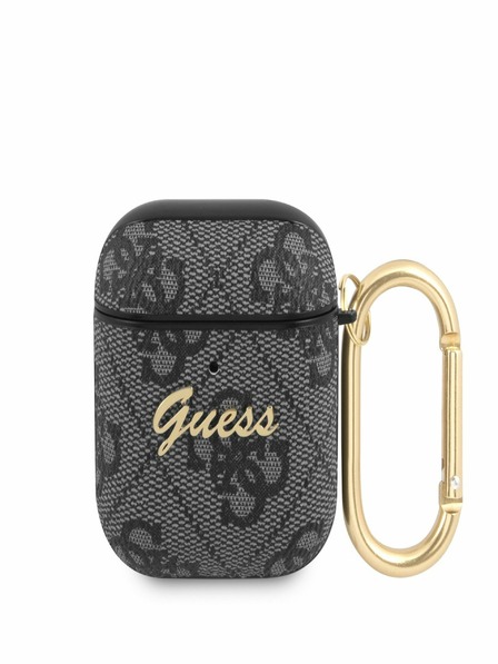 Guess 4G Script PC/PU AirPods 1/2 Black Case