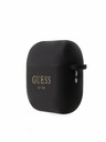 Guess 4G Charm Silikonové AirPods Pro 2 Black Case