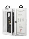 Guess PU 4G Metal Logo Zadní Kryt pro iPhone 12 Pro Max Grey Phone case