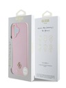 Guess PU Grained 4G Small Metal Logo MagSafe Zadní Kryt pro iPhone 16 Pink Phone case