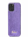 Guess Sequin Script Logo Zadní Kryt pro iPhone 12/12 Pro Purple Phone case