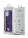 Guess Sequin Script Logo Zadní Kryt pro iPhone 12/12 Pro Purple Phone case