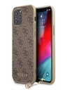 Guess 4G Charm Zadní Kryt pro iPhone 12 Pro Max 6.7 Brown Phone case