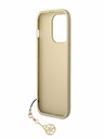 Guess 4G Charm Zadní Kryt pro iPhone 14 Pro Brown Phone case