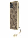 Guess 4G Charm Zadní Kryt pro iPhone 13 Brown Phone case