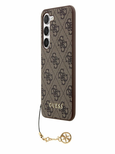 Guess 4G Charm Zadní Kryt pro Samsung Galaxy S23 Brown Phone case