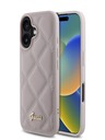 Guess PU Leather Quilted Zadní Kryt pro iPhone 16 Pink Phone case