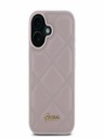 Guess PU Leather Quilted Zadní Kryt pro iPhone 16 Pink Phone case