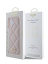 Guess PU Leather Quilted Zadní Kryt pro iPhone 16 Pink Phone case