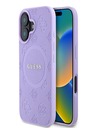 Guess Saffiano Peony Stamp MagSafe Phone 16 Purple Phone case