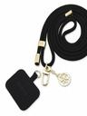 Guess Crossbody Cord 4G Charm Gold/Black Phone case