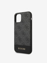 Guess PU 4G Stripe Zadní Kryt pro iPhone 11 Grey Phone case